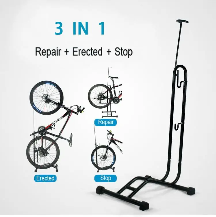 Multifunctional Bicycle Repair Frame Vertical Bike Parking Stand Erected Storage Rack