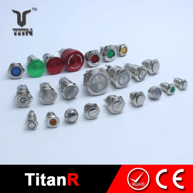 10mm magnetic push button switch and buttons