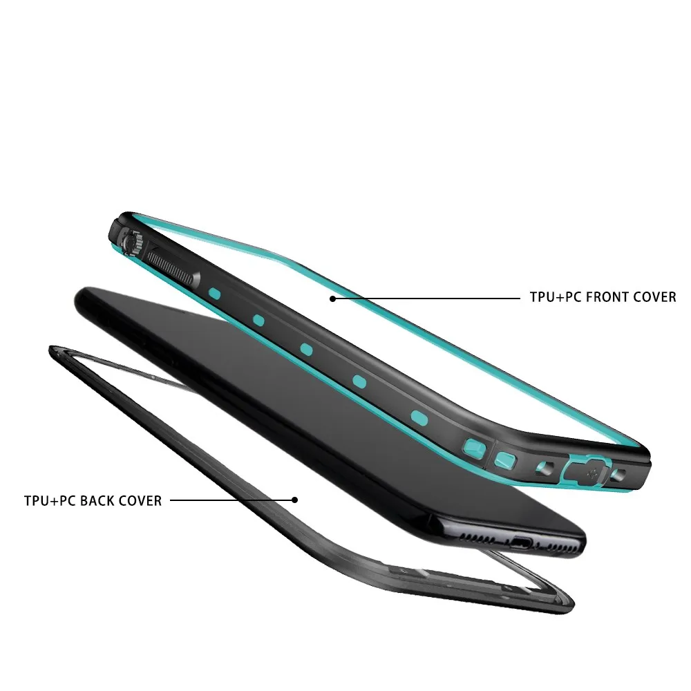 Custom Personal logo rugged smart anti-fall shock proof  water proof tpu pc mobile phone cases for iphone XS MAX