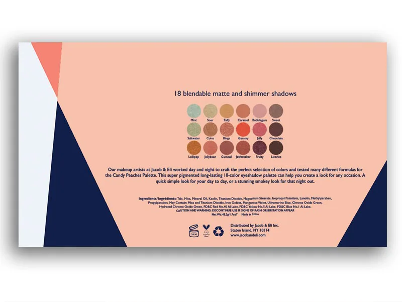 
2019 OEM/ODM 18 Color Makeup Palette Fashion Eye Shadow Make up Set Organic Professional Waterproofing Shadows Cosmetics 