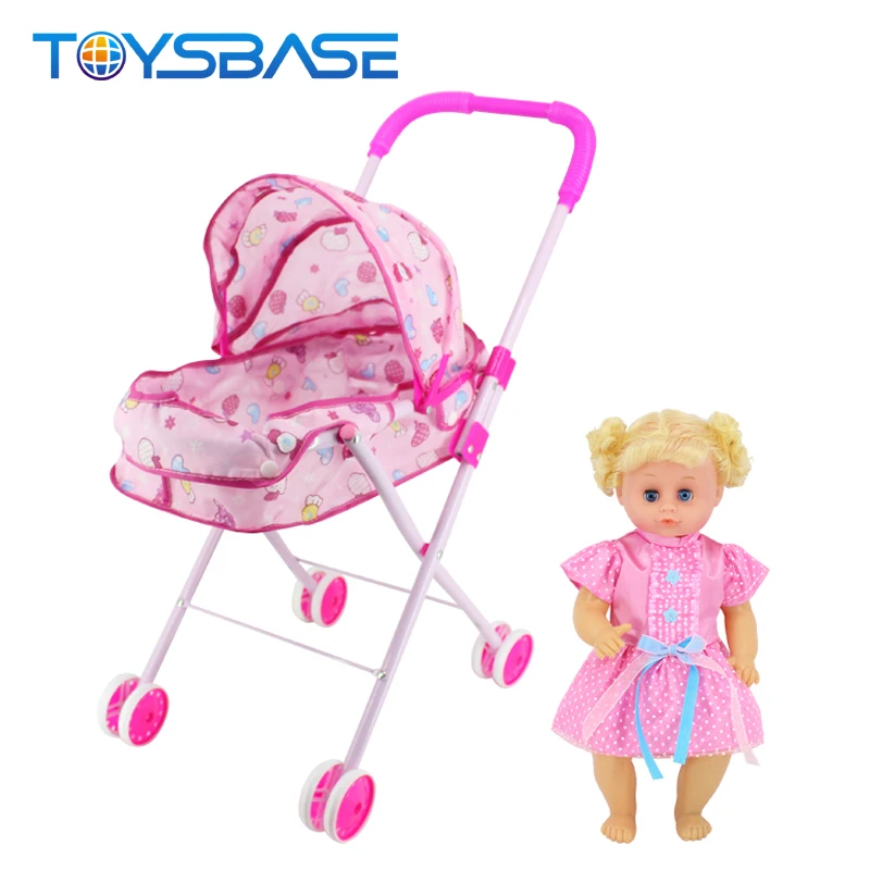 Toys from China | Iron Material Doll Trolley And 16 Inch With IC Reborn Baby Dolls