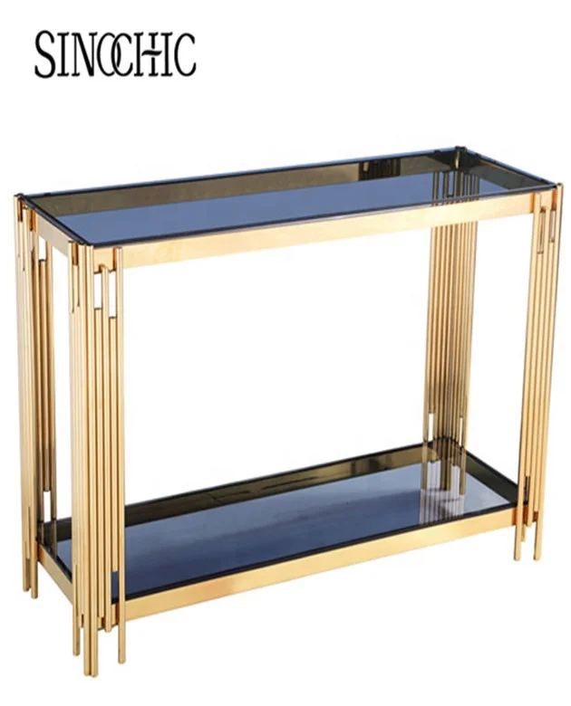 Sinochic Muebles de lujo mesa de centro de muebles de lujo mesa de centro mesa redonda de la sala de estar mesa redonda de oro e