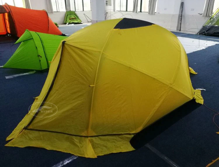 High Altitude Solution Windshed 3-4 Season Strong Double Layer Expedition Adventure Geodesic Mountain Tent with Snow Flap
