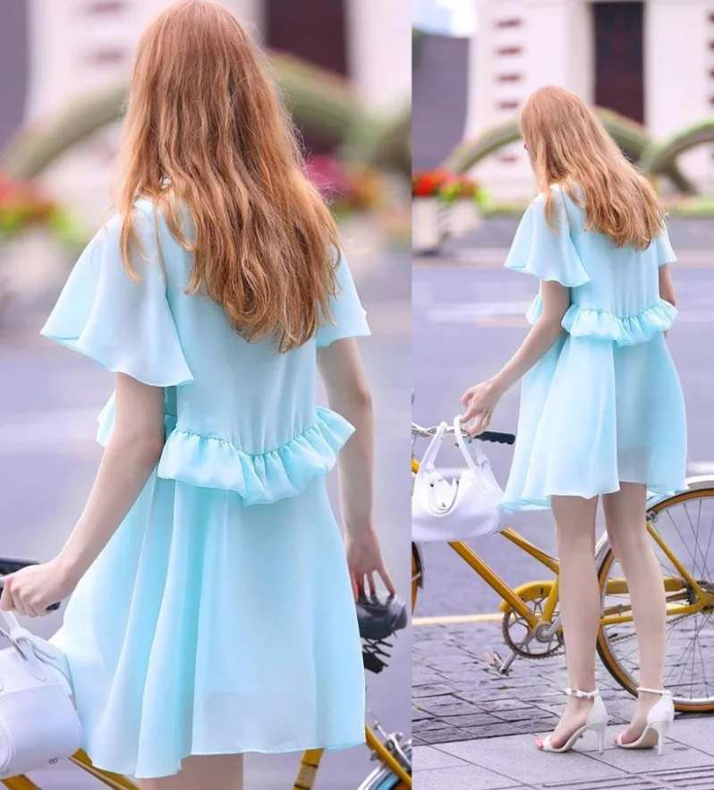 
F10064A Aliexpress hot sale european fashion pregnant women chiffon plus size maternity dress 