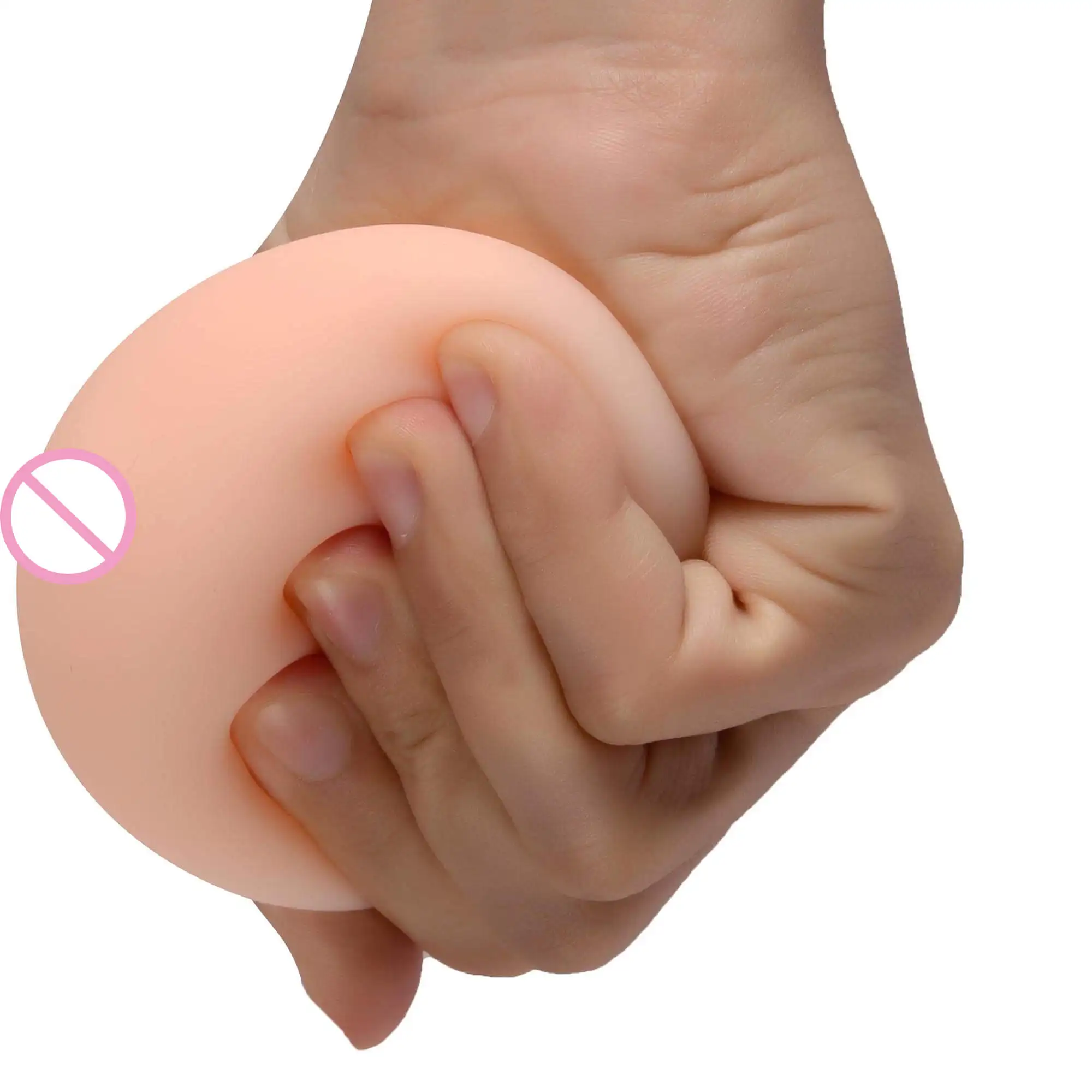 funny soft simulation plastic TPE artificial silicone breast ball toy