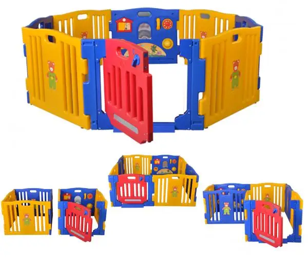
New Design 8 Panel Safety Play Center Yard Pen Kids Home Indoor Outdoor Baby Playpen 