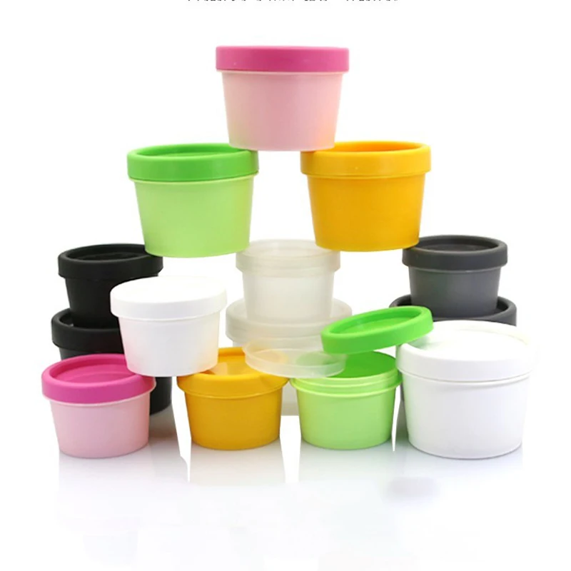 Empty body scrub bottle 50ml 100ml plastic face mask jar