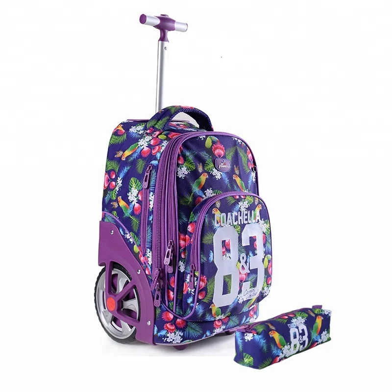 School Backpack on wheel