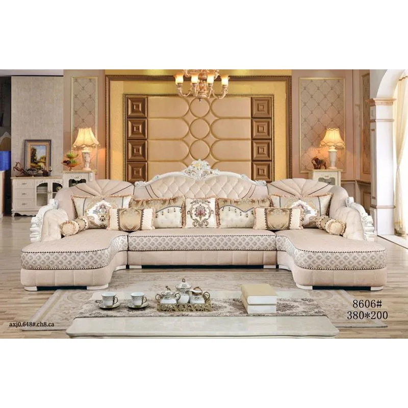 europe style leather 3 -seat sofa