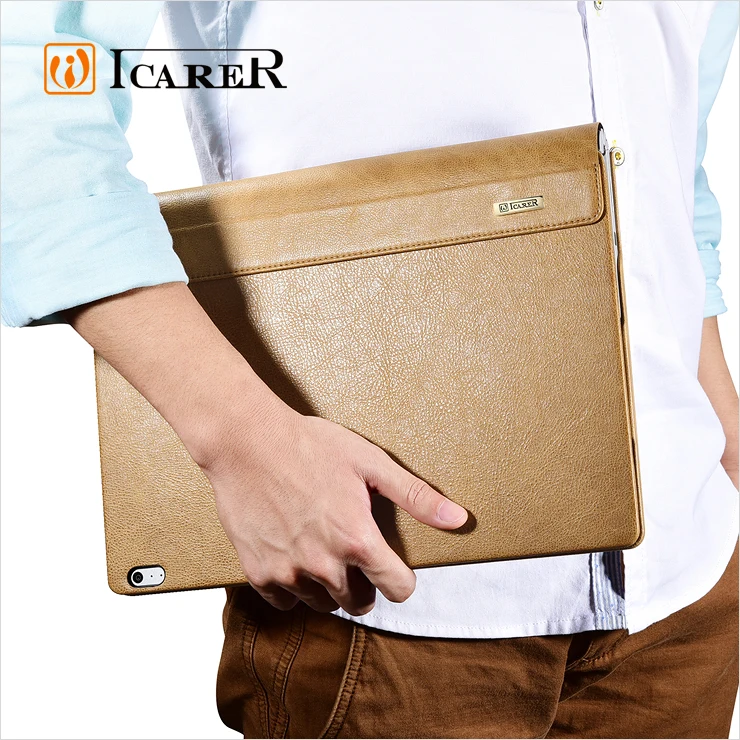 ICARER Shenzhou Real Leather Detachable Folio Case for Microsoft Surface Book