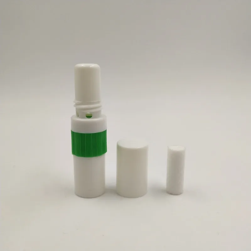 2 in 1 Blank Nasal Aromatherapy Inhalers for nasal refreshing Blank 2 in 1 white aromatherapy nasal inhaler with wicks