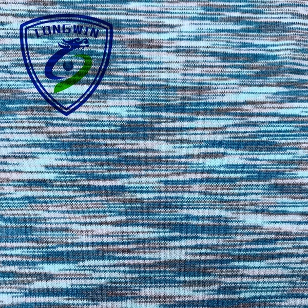 
EASY-CLEAN Knit sportswear yoga clothing space dyed polyester spandex 3M wicking dry fit jersey fabric 