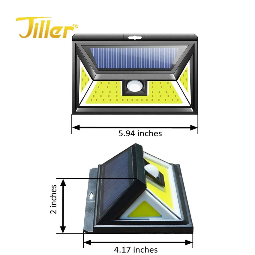 IP65 76 Waterproof LED COB Solar Power PIR Motion Sensor Outdoor Wall Security Light Lamp Garden Lighting