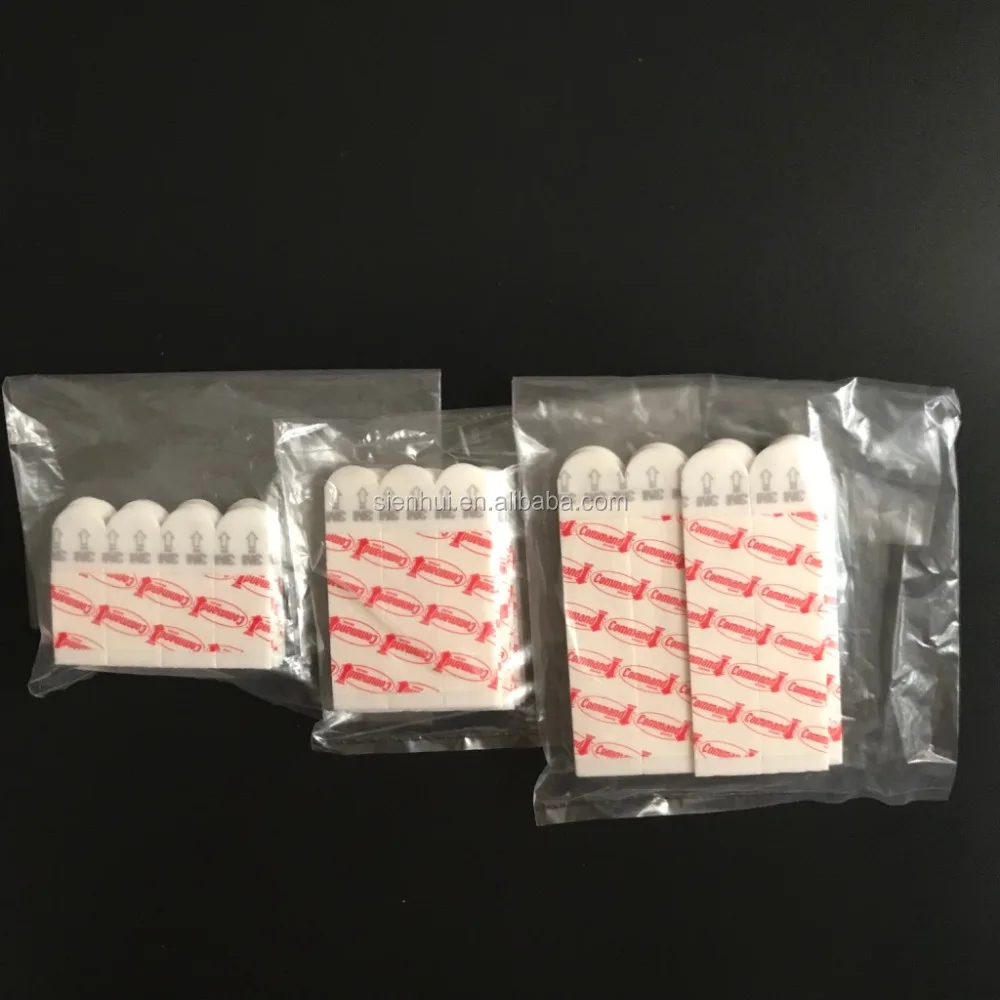 
3M command adhesive refill strips white double sided damage free tape, 3M removable tape S M L size 