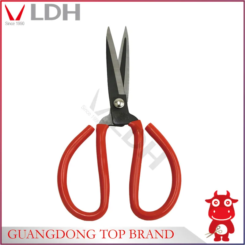 Black plastic handle handmade bag tool cutter scissors