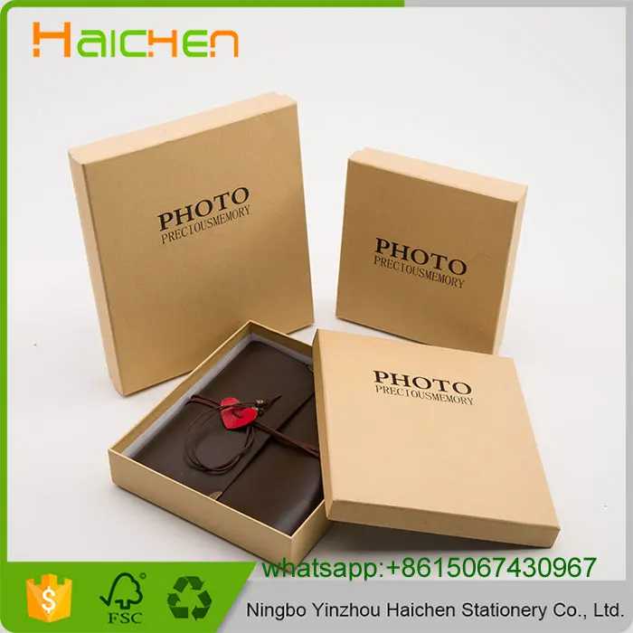 Vintage Albums Photographers Cover Top Stamp Sheet Scrapbook Photoalbum Leather Photo Album