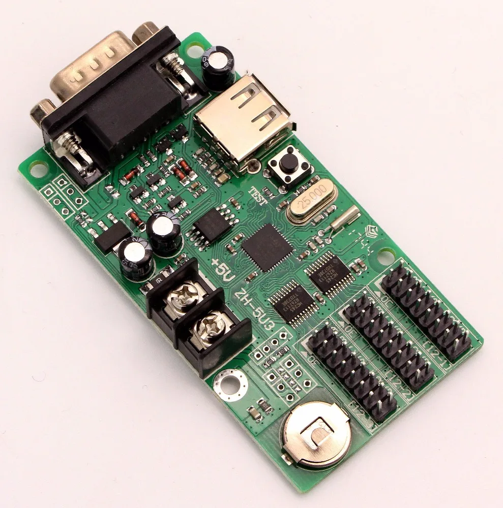 ZH-5U3 Super Stable Effects ZH LED Screen 3line USB Control System Cards for Text Display