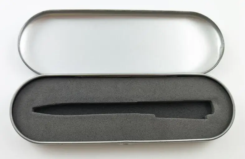 
Metal Hinged Tin Stationery Box Small Pencil Case Rectangular Empty Hinged Tins Box Containers Storage Silver Tin Pencil Case 