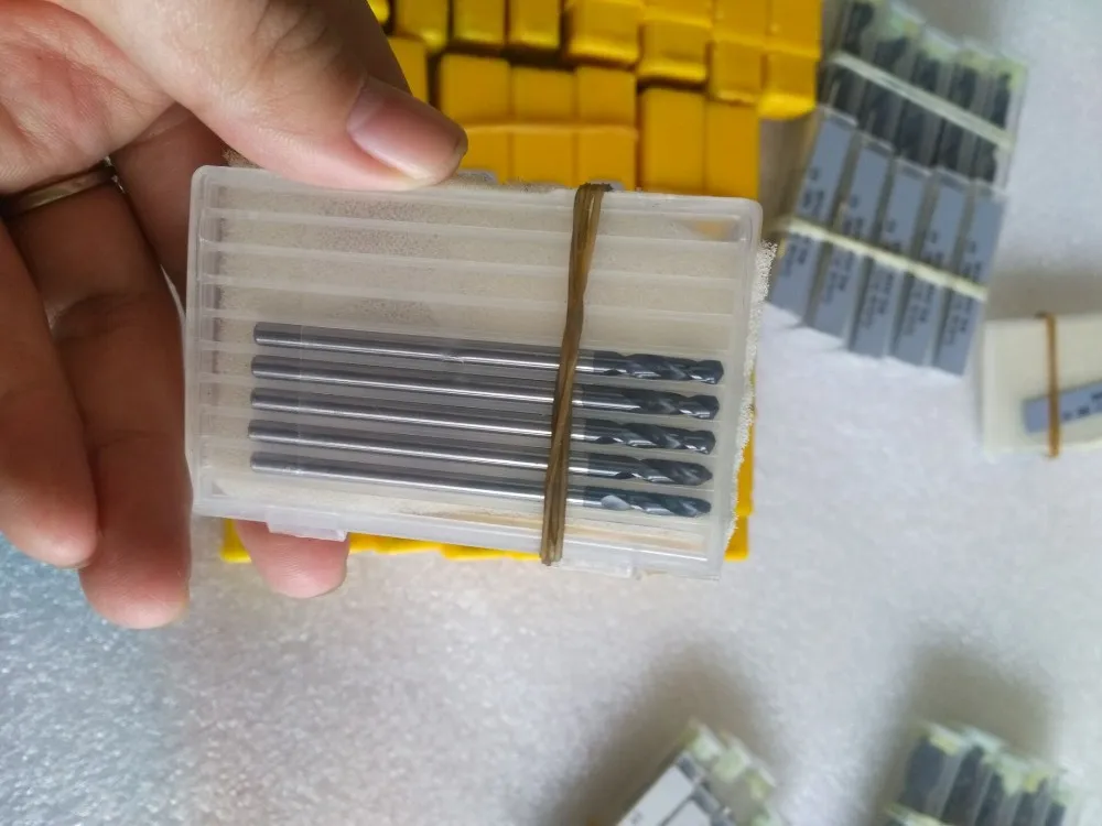 100% vigrin material HRC45 HRC55 2F 3D flute twist tungsten carbide drill bits