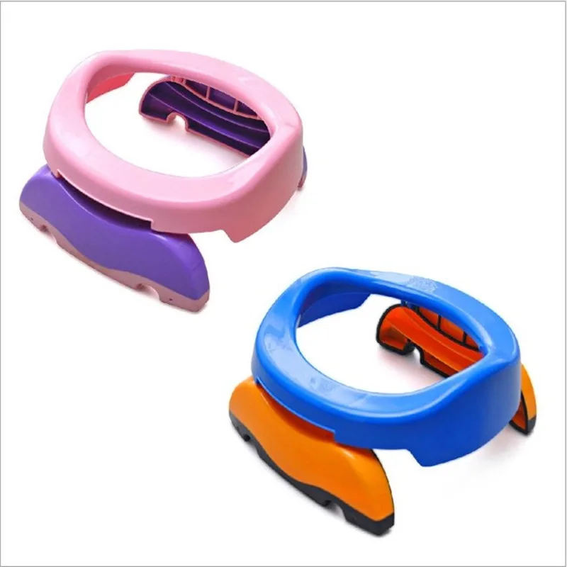 Blue Color pink Baby Travel Potty Chair 2 in 1 Seat Kids Comfortable Portable Toilet Assistant
