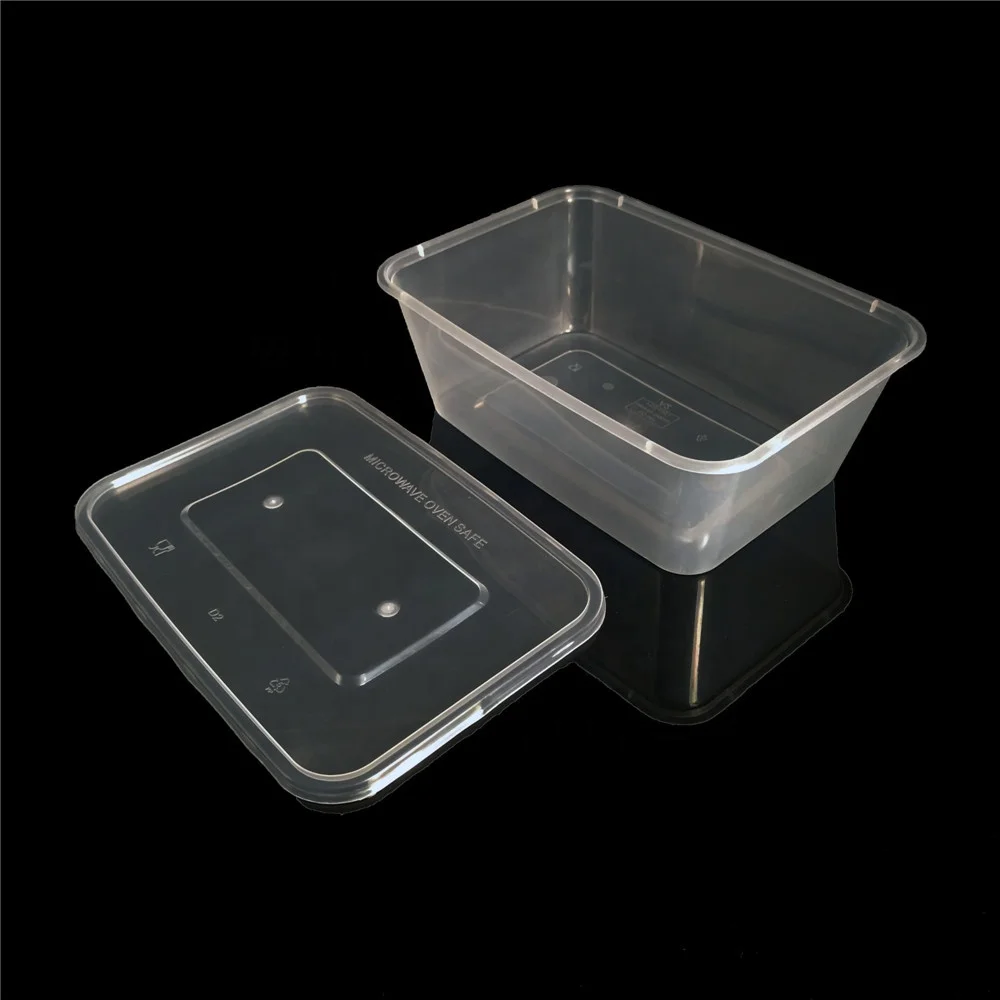 1000ml PP hard plastic food packaging lunch box