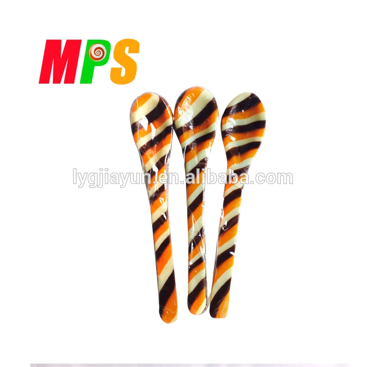 Colourful Spoon Shape Sweet Hard Candy In Bag