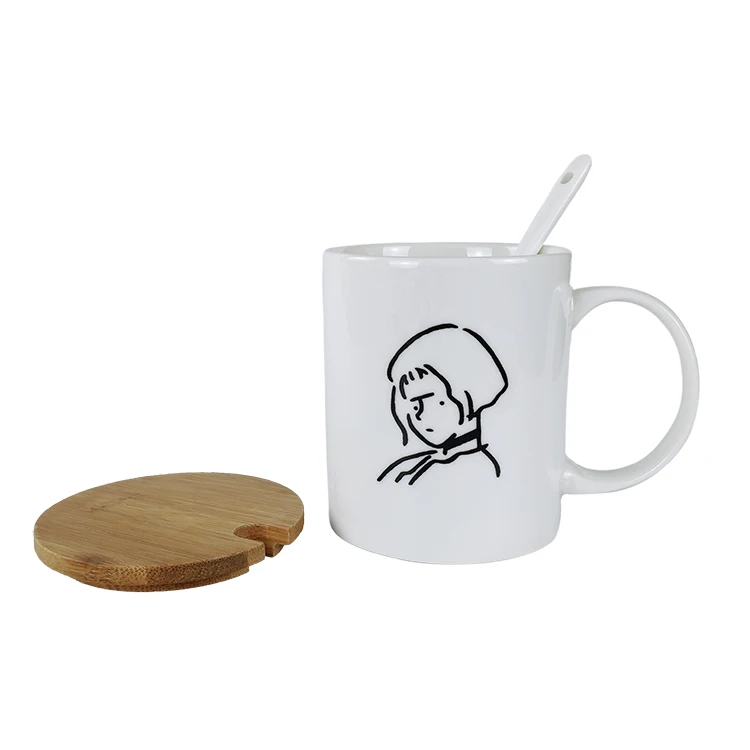 
porcelain tea cup for sublimation blanks ceramic mug custom logo coated thermal transfer 