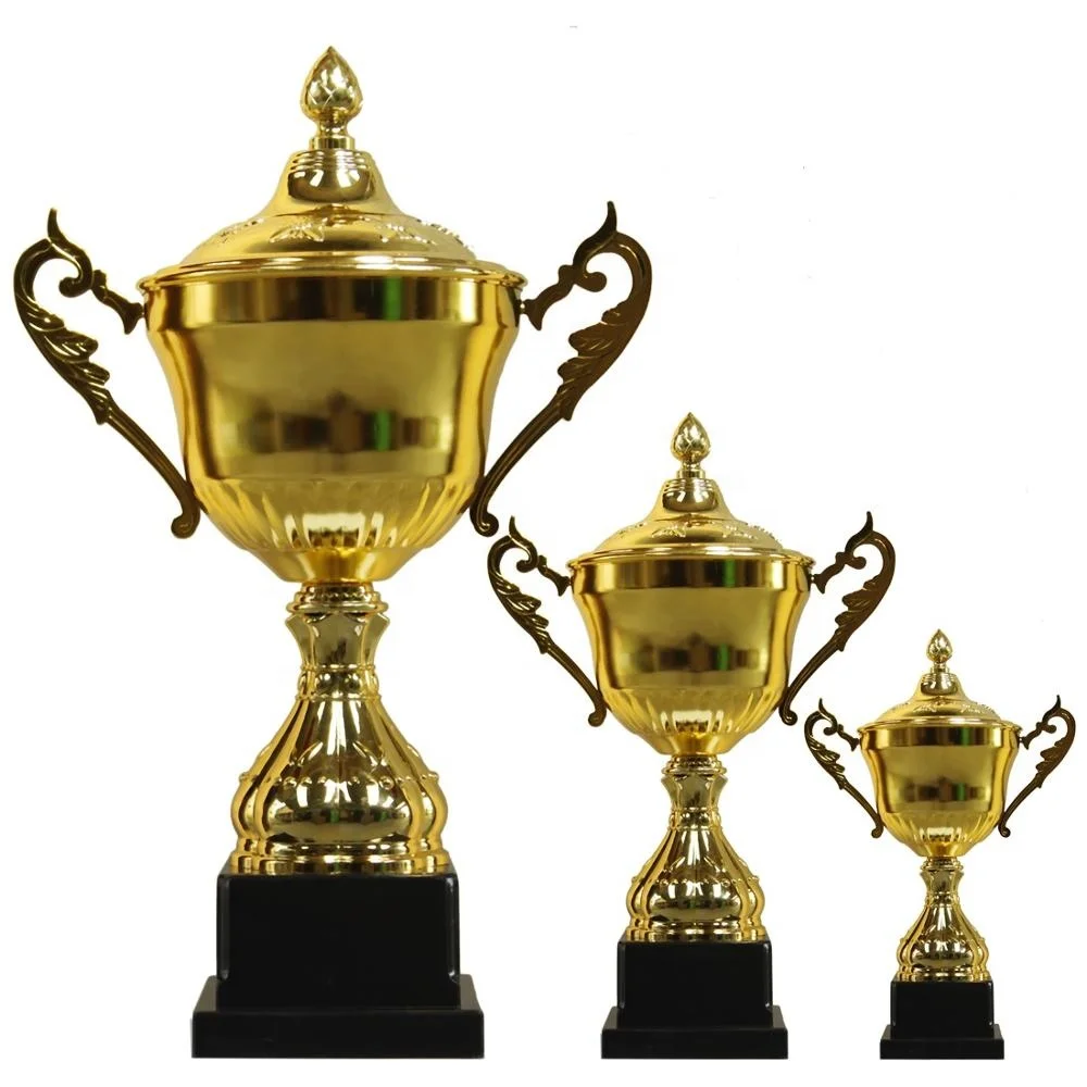 Gold Statues Metal Plate Trophy