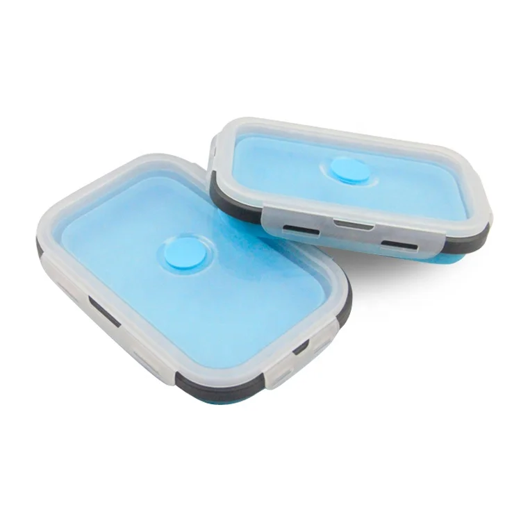 
Leakproof sealinglow airtight multipurpose BPA free rectangular box 4 Pack Silicone Bento Lunch Boxes, Insulated Food Containers Collapsible Silicone Food Storage Containers