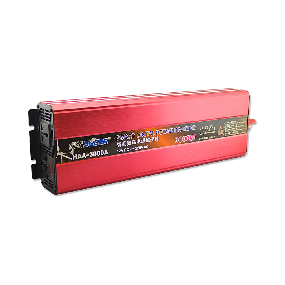 Suoer 3000watt 12volt dc to 220v ac offgrid modified sine wave inverters power inverter
