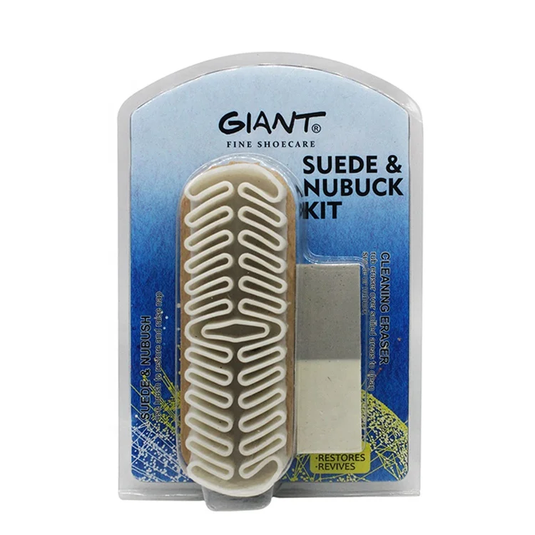 Shoe Cleaner & Nubuck Clean Brush Kit Wooden Suede Shoe Brush,cleaning Eraser,suede Customized Logo Wooden Shoe Rag Design Giant