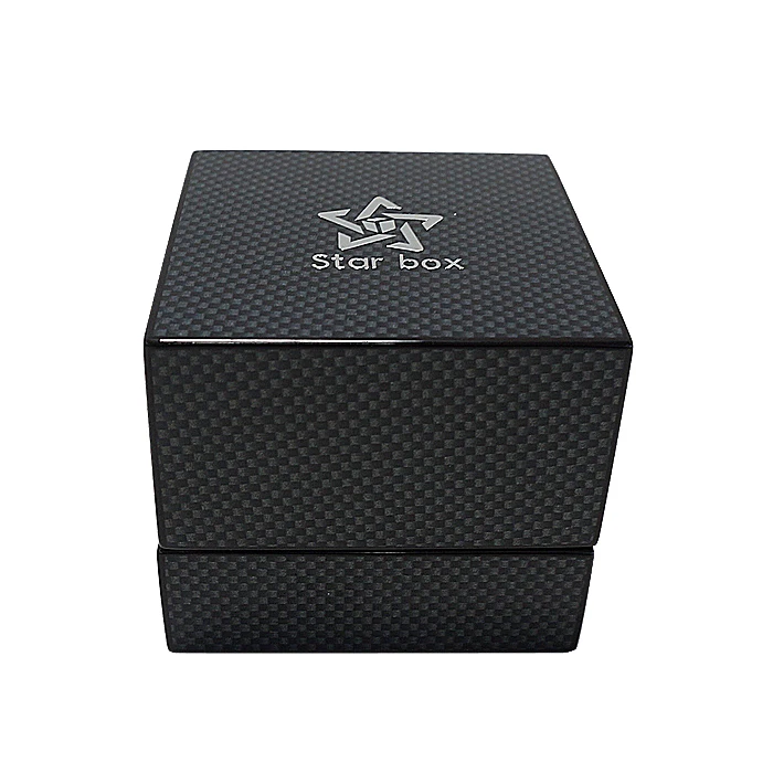 
HW188 Luxury 9mm MDF wooden jewelry packaging box ring box 