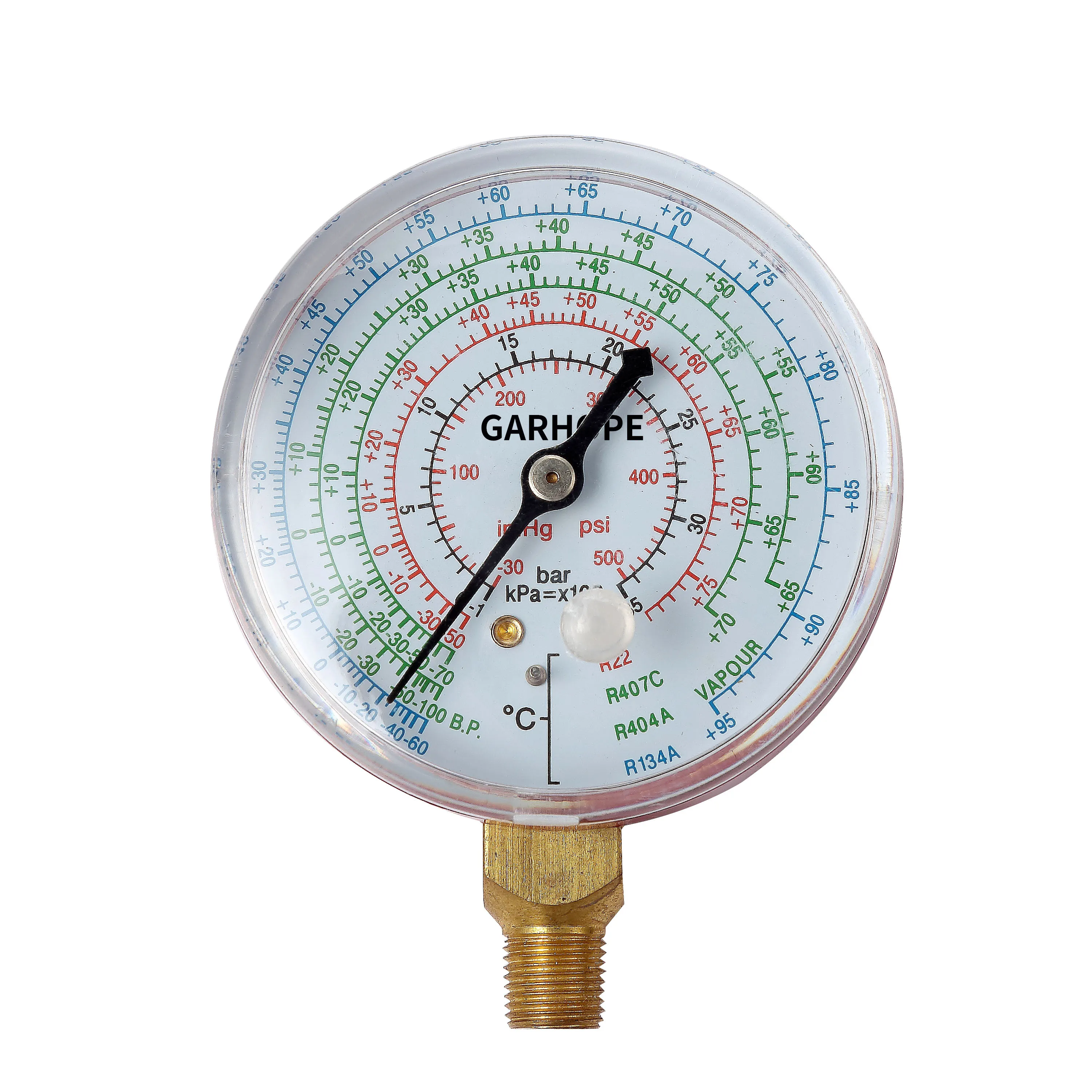 70 мм Заводская Цена Манометр для охлаждения-1-35бар/psi r22 r134a r404a r407c 1/8NPT