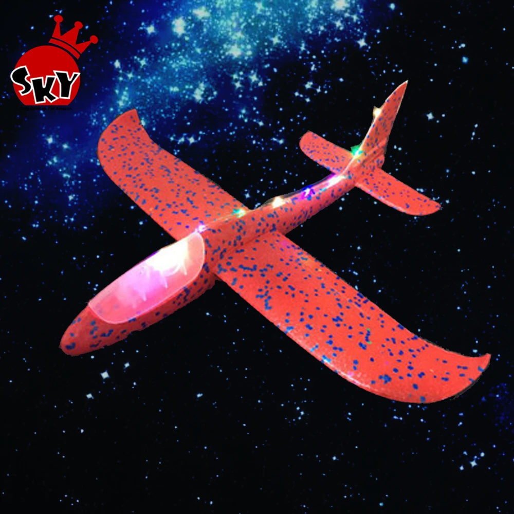 Newest Foam Epp Airplane With Led Light Hand Throwing Rc Airplane Model