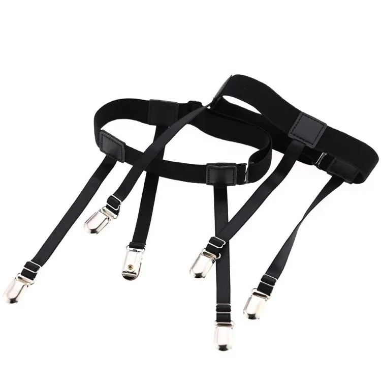 Hot Sale Shirt Stays Garters Elastic Nylon Adjust Shirt Holders For Men And Women