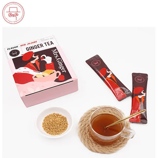 factory hot sale ginger tea crystal with red jujube flavor in Chinese factory