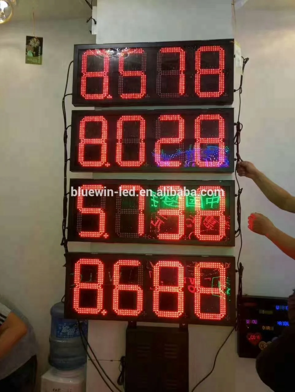 High brightness electronic LED digit gas price sign supplier