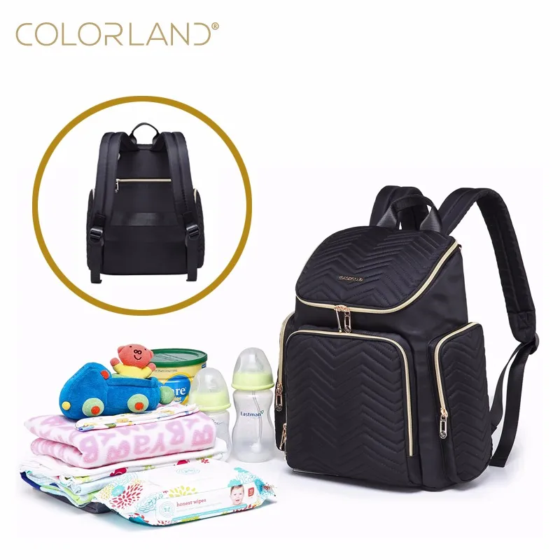 COLORLAND High Quality Fashion Diaper Backpack Bag For Office Lady