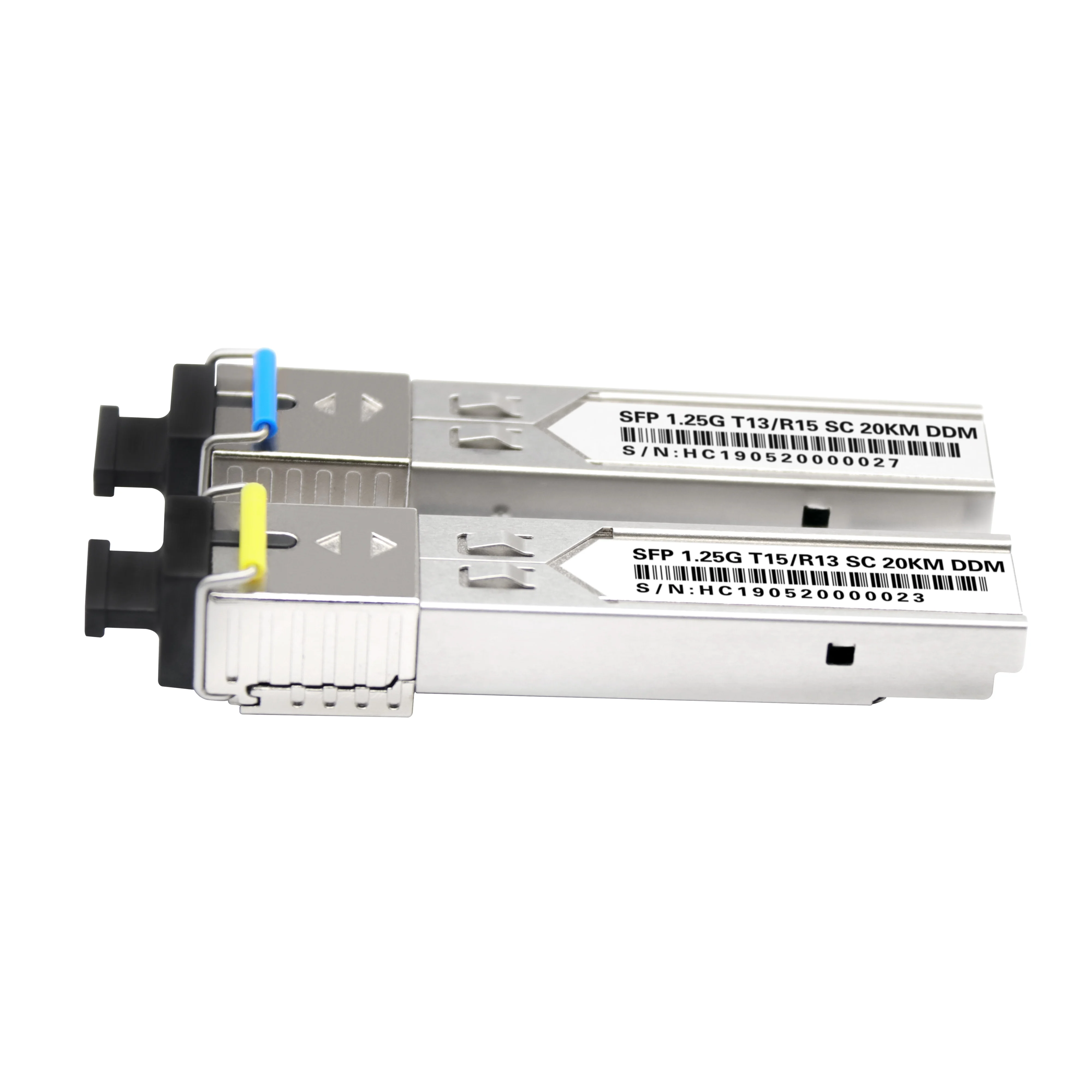 Sc connector 1.25g 1310 1550 20km bidi optical fiber sfp module compatible Huawei