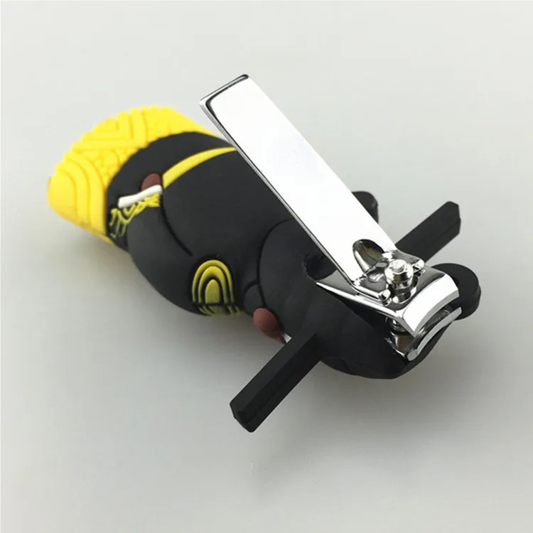 Creative gifts Chinese Peking Opera characters 3D soft PVC shell nail cutter nail clipper