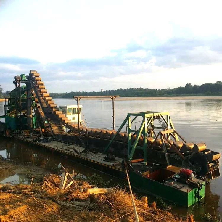 SINOLINKING Gravity Offer Customized Gold Mining Dredge with Widely Used Rotary Screen