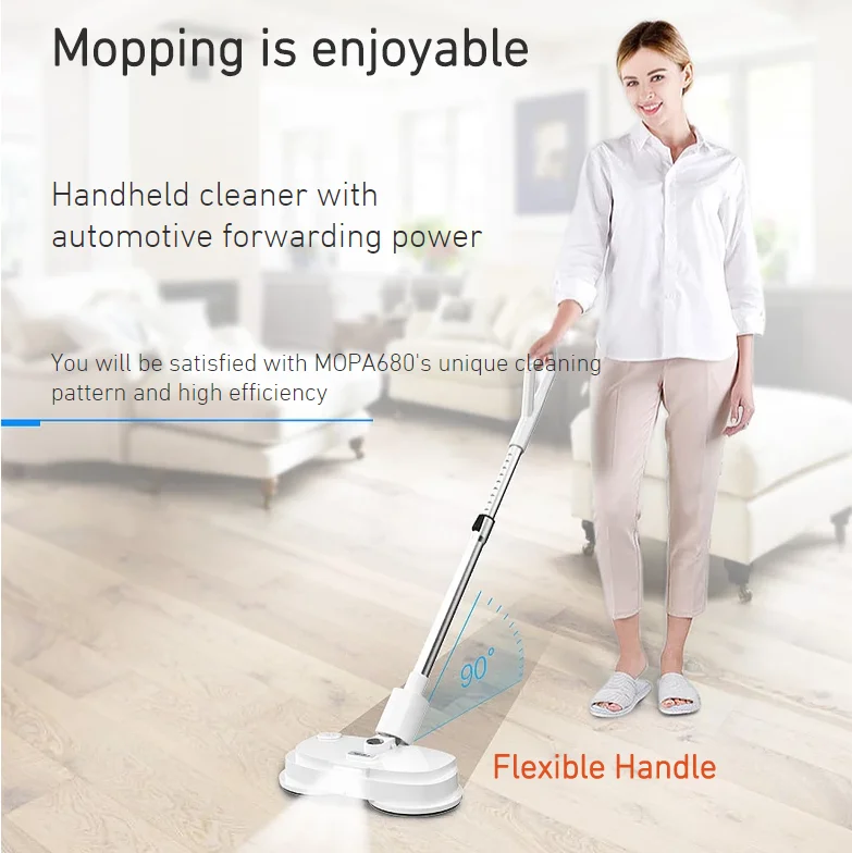 2022 New Innovative Design Mamibot Cordless Floor Cleaner Mop, Hard Floor Electric Wireless Mop Wholesale Black White OEM 330ml