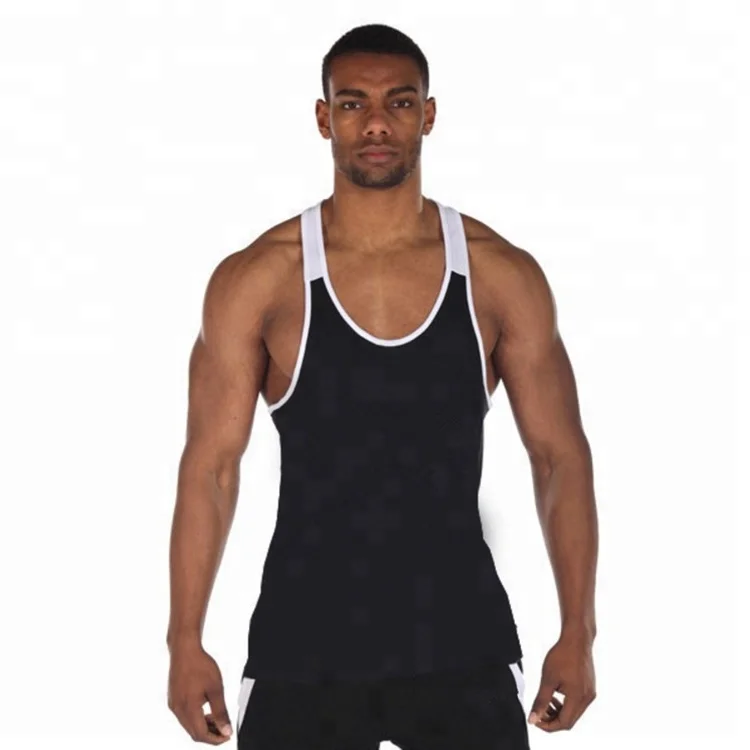 wholesale custom dry fit sleeveless training workout fitness vest gym man tank top