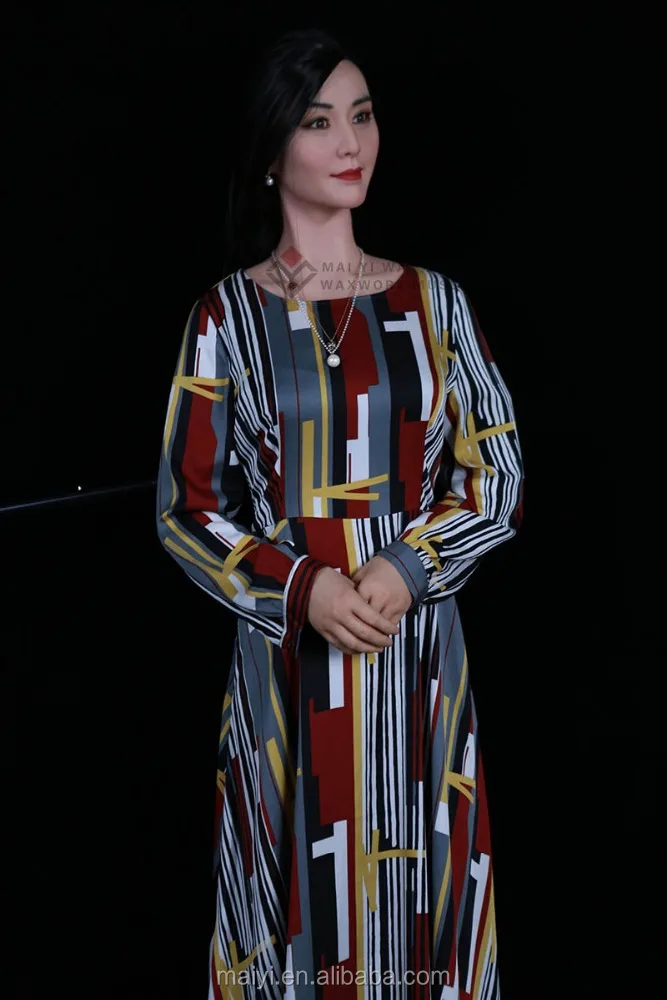 High Quality Art Sculpture of Nude Chinese Star Wax Statue for Museum