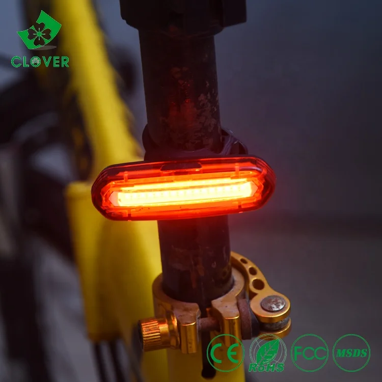 
Clover Bike accessories Most Popular Taillight waterproof rear lamp usb rechargeable led bicycle light 