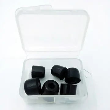 
With flexible core to fit most earphones foam eartips 