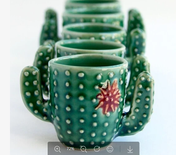400ml Novelty Cactus Ceramic Mug Ceramic Cup