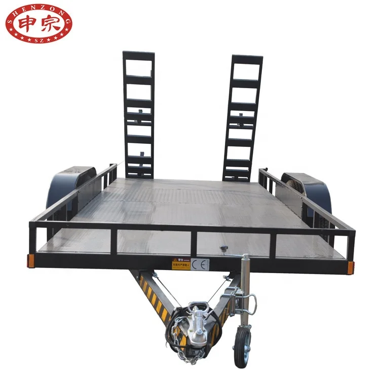 car carry trailer 16x8 dual axle 3500kg flat top trailer