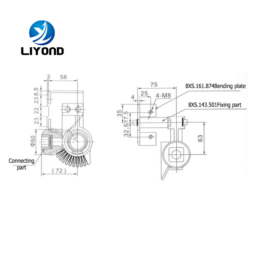 
High Quality Interlocking Bevel Gear Helical Gear For Switchgear 