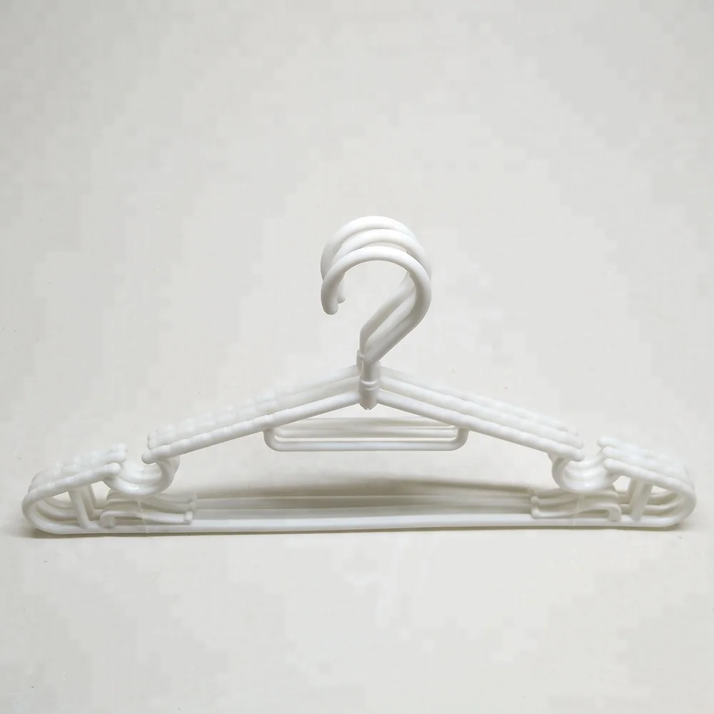white color plastic clothes hanger chinese manufacturer suit hanger